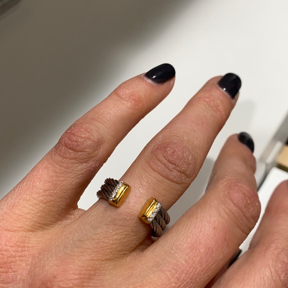 Charriol Diamond Cable Ring